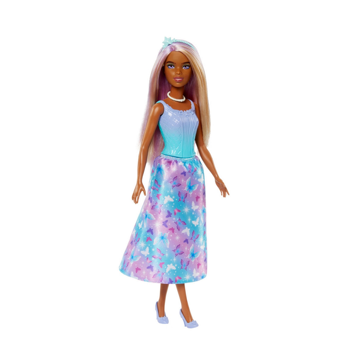 Barbie Fantasia Doncellas Vestidos De Ensueño - Pelo Blanco/Morado